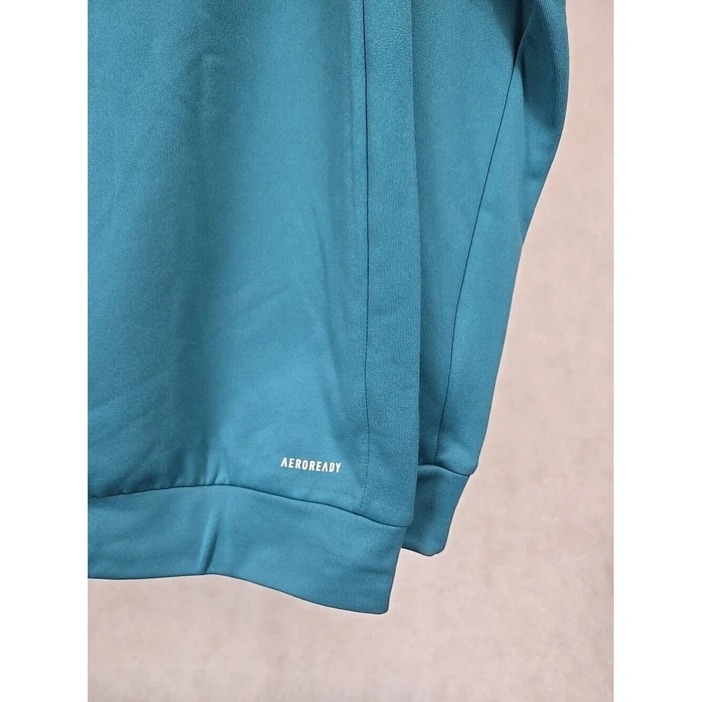 NWT Adidas Mens Hoodie Size Medium‎ Hooded Fleece Pullover Sweatshirt Logo Green